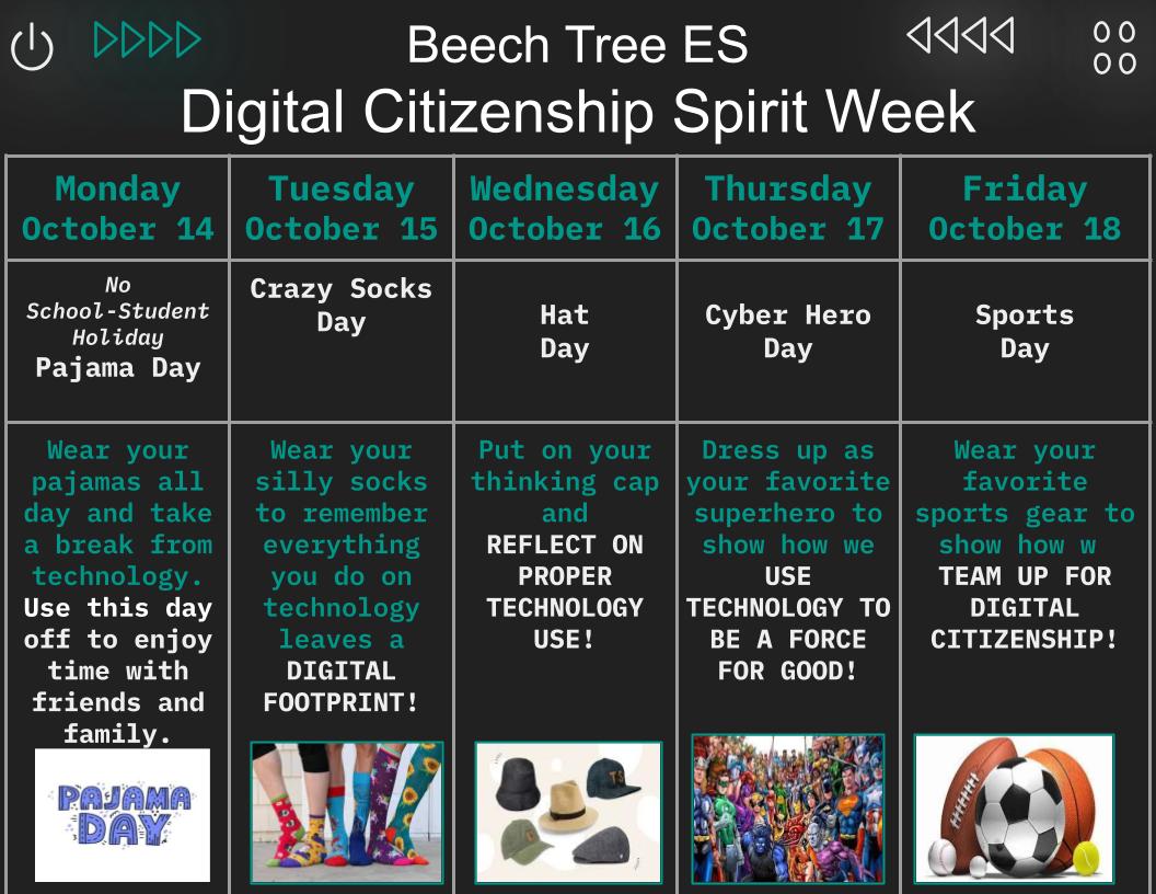 Digital Citizenship Week plan