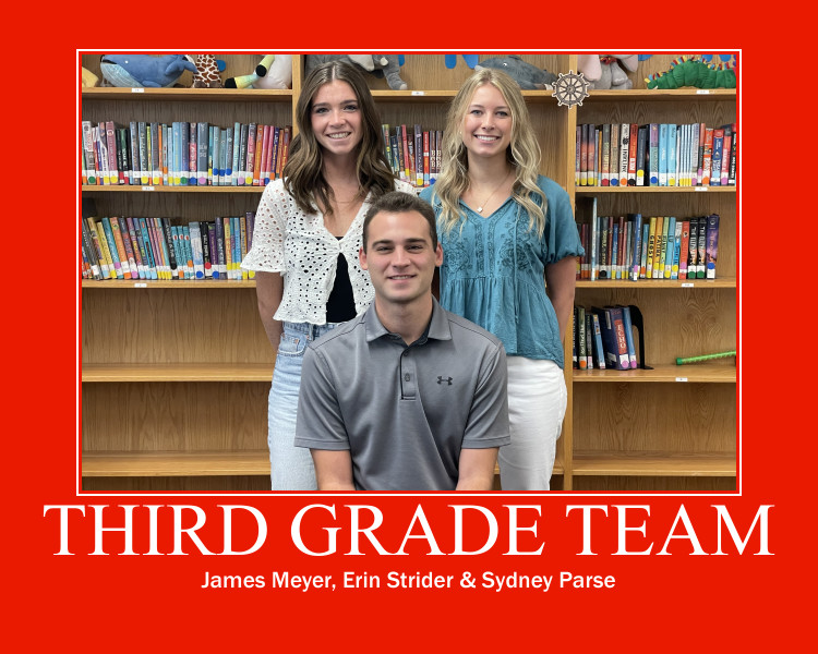 Three teachers of the third grade team.