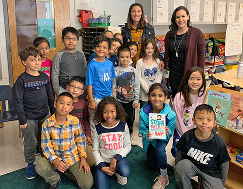 Beech Tree students meet with author