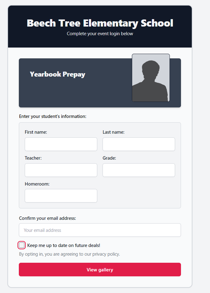 Input form of personal information